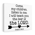 thumbnail image 4 of Scripture Walls Psalm 34:11 Of The Lord Bible Verse Canvas Christian Wall Art Ready to Hang Unframed, 4 of 12