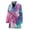 206, variant on Black Backed Spiral Tie Dye Women Bathrobe One Size Univeral Fits, Tie Dye Pattern Fashion Lightweight Plush Fleece Long Robe For Women