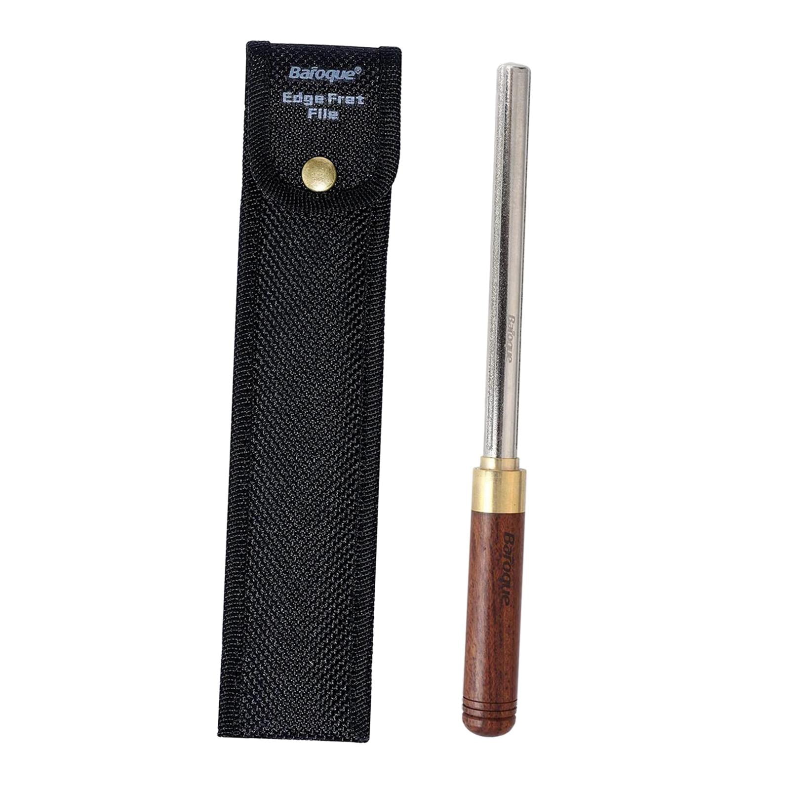 Guitar Fret Crowning File Guitar Fret End Dressing File Wood Handle