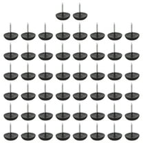 Uxcell Plastic Nail-On Furniture Glides 100Pcs 14.5mm Dia Table Chair Sofa Leg Floor Protectors Black