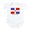 Cloud White, variant on CafePress - Dominican Republic Flag Infant Creeper - Baby Light Bodysuit, Size Newborn - 24 Months