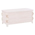 thumbnail image 1 of Linon Coffre de Rangement Doublé de Cèdre Zana avec Détail en Corde en Bois Vieilli Blanc, 1 of 20