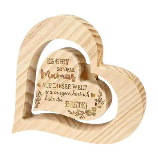 Adorno de madera, estatuilla de amor, regalos de pareja, estatuilla, escultura artesanal, estatua de madera para interior, casa, mesita de noche,