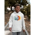 thumbnail image 2 of Laughing Layers - Retro Emoji Aesthetic Graphic Youth's Hoodie, 2 of 4