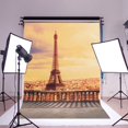 thumbnail image 1 of Yame 5x7ft Vinyl Digital Paris Eiffel Tower Photography Studio Backdrop Background, 1 of 1