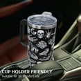 thumbnail image 2 of Goth Tumbler 40 Oz, Goth Gifts for Women Men, Halloween Gothic Coffee Cups Travel Mug 40-ounce Tumbler with Handle, Witchy Gifts for Women, Gothic Gifts for Women, Goth Accessories Decor Stuff, 2 of 6