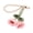 Pink, variant on Handmade Knitted Flower Pendant Fashionable Key and Bag Decors Yarn Texture Present for Fashionable Accessory Lovers