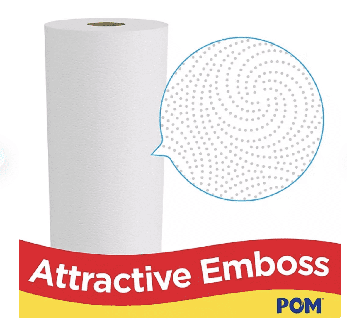 POM Individually Wrapped 2-Ply Paper Towels 30 rolls, 110 sheets/roll