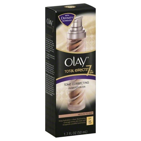 Olay CC Cream Total Effects Tone Correcting Facial Moisturizer with Sunscreen, Medium to