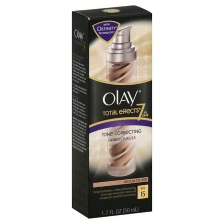 Olay CC Cream Total Effects Tone Correcting Facial Moisturizer with Sunscreen, Medium to (Best Way To Apply Laura Mercier Tinted Moisturizer)