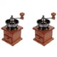 thumbnail image 1 of 2X Molinillo de Café Molinillo de Café Manual de Madera Mini de Rebabas de de Café Retro de Acero Inoxidable Manual con Cerámica, 1 of 5