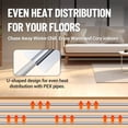 thumbnail image 3 of Garvee 100Pcs PEX Heat Transfer Plates, 4FT Radiant Floor Heating, Easy Trimming & Install, Silver, 3 of 6