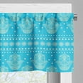 thumbnail image 3 of Ambesonne Hamsa Valance Pack of 2, Eastern Cultural Floral, 54"X18", Blue, 3 of 5