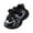 Black, variant on Otqutp Baby Girls Leather Lace Lights up Sneakers Hook Loop Non Slip Walking Sport Shoes Toddler New Born Casual Breathable