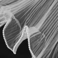 thumbnail image 3 of FELTECHELECTR White Tulle Fabric with Elegant Corrugated Trim for Floral Bouquet Wrapping and Decoration, 3 of 8