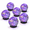 Multicolor-6 globes, variant on Red 4 globes Solar Globe Landscape Walkway Lights Outdoor Waterproof