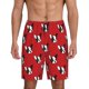 thumbnail image 1 of Fotbe Bulldog Red Pantalones Cortos de Pijama para Hombre, Ropa de Dormir, Pantalones de Pijama Cortos para Hombre-Small, 1 of 6