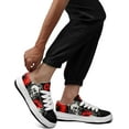 thumbnail image 6 of Coolcustomize Men's Fashion Canvas Sneaker Low Top Flat Casual Shoes Women's Vibrant Skull Lightweight Comfort Walking Shoes, 6 of 6