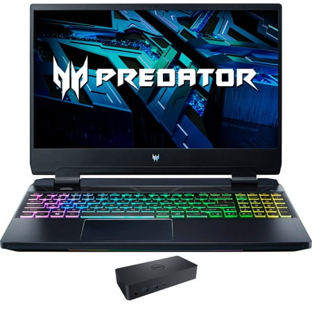 Acer Predator Helios 300 Gaming/Entertainment Laptop (Intel i7-12700H 14-Core, 15.6in 165Hz Full HD (1920x1080), NVIDIA GeForce RTX 3060, Win 11 Pro) with D6000 Dock