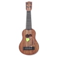 thumbnail image 1 of Children Small Size Musical Instruments Imitated Ukulele Mini Guitar Playing Toy with Four Strings (44cm, Coffee), 1 of 7