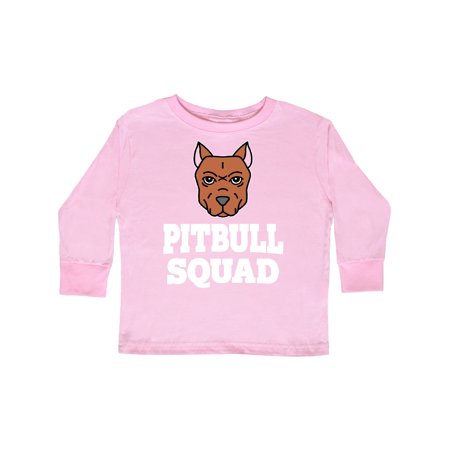 

Inktastic Dog Pitbull Squad Gift Toddler Boy or Toddler Girl Long Sleeve T-Shirt