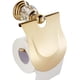 thumbnail image 4 of Accesorios de baño, Juego de barra de toalla de cristal de 24 pulgadas, Juego de herrajes dorados, Soporte de papel para barra de toalla, Gancho de pared, Colgante de baño de acero inoxidable para baño BRI  Rojo Verde, 4 of 5