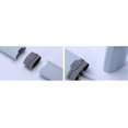 thumbnail image 2 of Portable Toothbrush Storage Case for Travel, Black and Grey, PP Material, 7.9x2.1x0.9 Inches, Double Ventilation Holes, 2 of 4