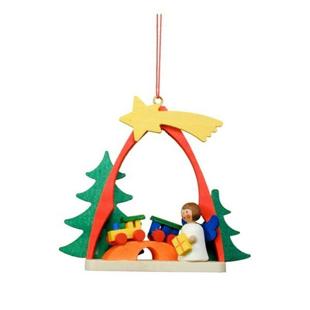 Christian icht Ornament - Angel with Train in Arch