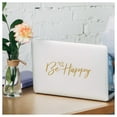 thumbnail image 4 of Be Happy Cursive Motivational Quote Vinyl Lettering Decal Sticker Do Good Positive Decals Cars and Wall Stickers - Size: 3"H x 8.5"L - Color:  Metallic Gold, 4 of 5