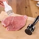 thumbnail image 1 of Filete casero tendón roto carne tierna aguja Chuleta de cerdo alas de pollo aguja de pino golpe Martillo de carne perforador de acero inoxidable tapón de piel de cerdo, 1 of 3