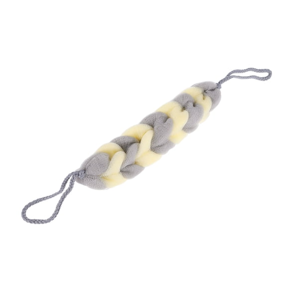 Vocoste 1 Pc Long Stretch Back Sponge Back Sponge for Shower 12.20"x2.76"x1.97" Beige, Gray