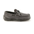 thumbnail image 3 of Guide Gear Men's Suede Tie Moc Slippers Gunmetal 12D     (Medium), 3 of 9