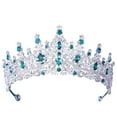 thumbnail image 3 of Tocados de princesa, diadema para niña de las flores, corona nupcial para accesorios de fotografía, escenario Verde, 3 of 9