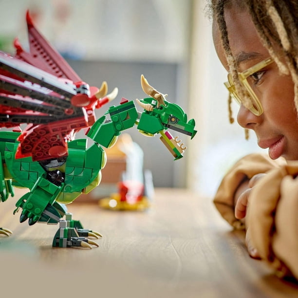 LEGO Creator 3 in 1 Medieval Dragon Toy - Building Toy with 3