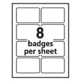 thumbnail image 3 of Avery Flexible Name Badges, 2-1/3" x 3-3/8", White with Blue Border, 400 per Pack, 2 Packs, 800 Removable Name Tag Stickers Total (01730), 3 of 8