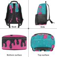 thumbnail image 5 of Yspwyqan Baseball Bow Backpack for Teens Girls, Ice Cream Drip 17 Inch Large Capacity Laptop Backpack, Side Pockets, Adjustable Straps for High School College, 5 of 7