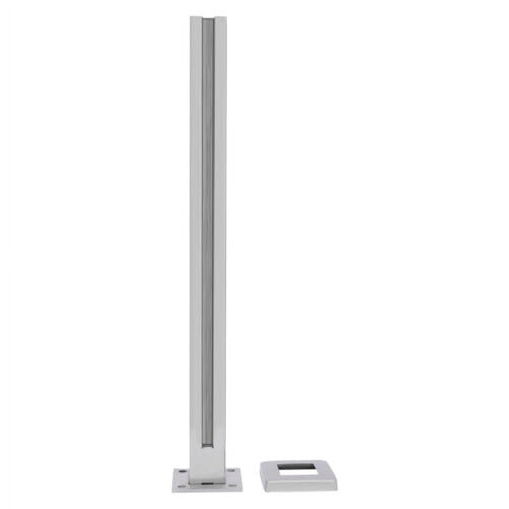 Glass Railing Post, 304 Stainless Corner Post 35.8” Cannot Add Handrail Version