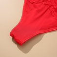 thumbnail image 6 of Elainilye Fashion Seamless Underwear for Women Sexy Sreathable Mesh Thong Low Waisted Triangular Underwear Bikini,Red, 6 of 6