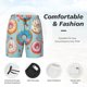 thumbnail image 3 of Fotbe Colorful Donut Traje de Baño para Hombre – Shorts de Natación de Secado Rápido con Forro y Bolsillos-Medium, 3 of 6