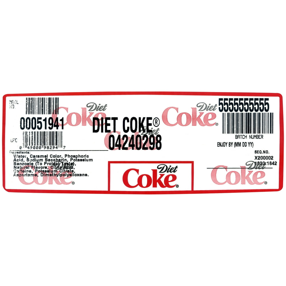 Diet Coke Fountain Syrup Bib, 2.5 Gallon