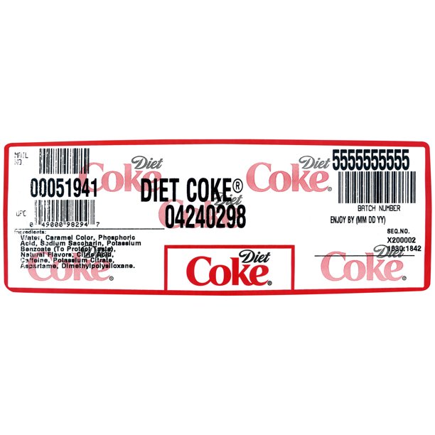 Diet Coke Fountain Syrup Bib, 2.5 Gallon