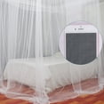 thumbnail image 2 of Bed Canopy Mosquito Net Curtain Solid Color Mesh 4 Doors Bedroom Home Decor Gift, 2 of 6