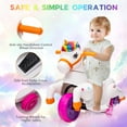 thumbnail image 6 of Jaxpety 6V Kids Ride on Unicorn, Rocking Horse Pony Toy Electric Car for Boys Girls w/ Music, Training Wheels, Colorful, 6 of 14