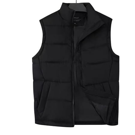 Women s Down Cotton Button Vest Stand Collar Sleeveless Slim Fit Lightweight Warm Puffer Waistcoat For Fall Winter with Pockets Windproof Casual Warm Down Coat