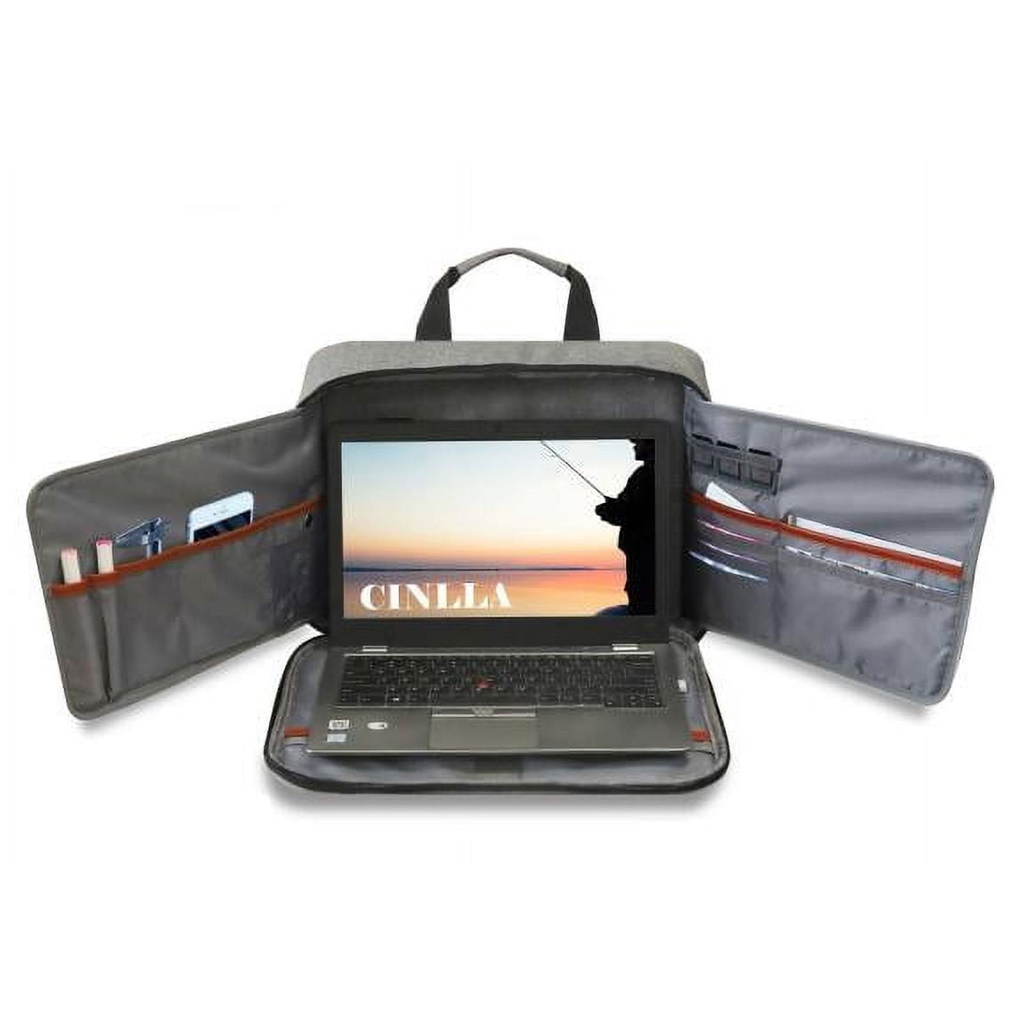 15-16 inches Laptop Messenger Bag Briefcases Shoulder Bag Computer Crossbody Bag for Large Laptop Case Men Women Grey