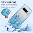 thumbnail image 3 of for Google Pixel 8 Pro Case Clear Glitter Sparkle Aesthetic Google Pixel 8 Pro Phone Case Silicone Soft Flower Shockproof Anti-Scratch Cover Purple Slim (Blue), 3 of 14