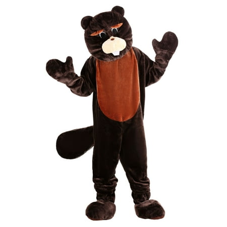 Beaver Mascot Costume Set - Adult (one size fits all)