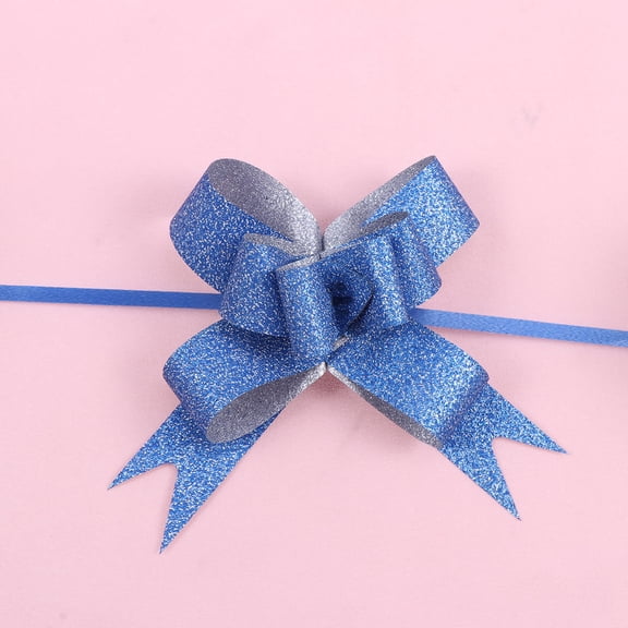 Clispeed 100Pcs Pull Bows in Assorted Colors for Christmas Wedding Flower Basket Decoration