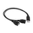 thumbnail image 3 of USB 2.0 A Male To 2 Dual USB Female Jack Y Splitter Hub Power Cord Adapter Cable, 3 of 7