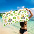 thumbnail image 4 of Teissuly Microfiber Beach Towel Super Lightweight Colorful Bath Towel Sandproof Beach Blanket Multi-Purpose Towel For Travel Swimming Pool 30x60inch (Saint Patrick's Day Series) Teissuly WER202401275486, 4 of 6